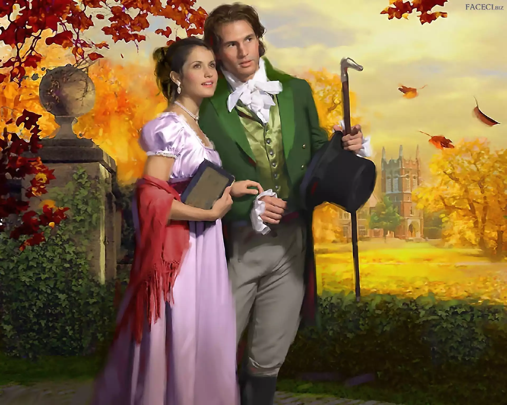 Jesień, Kobieta, Mężczyzna